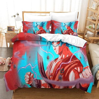Juego de Cama 3D Dragon Ball – Funda Nórdica (200x200 cm), 3 Piezas